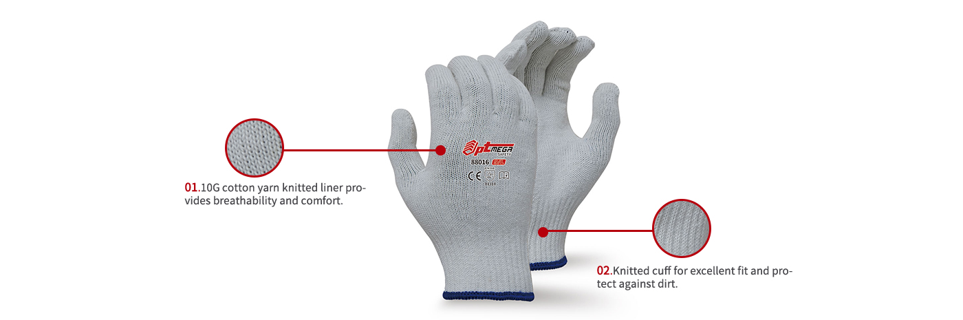 10 gauge cotton Knitting glove-88016